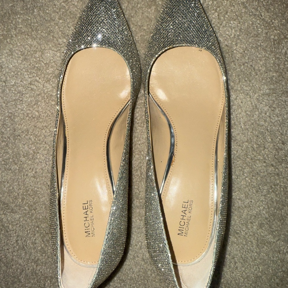Michael Kors Glittering Silver Heels